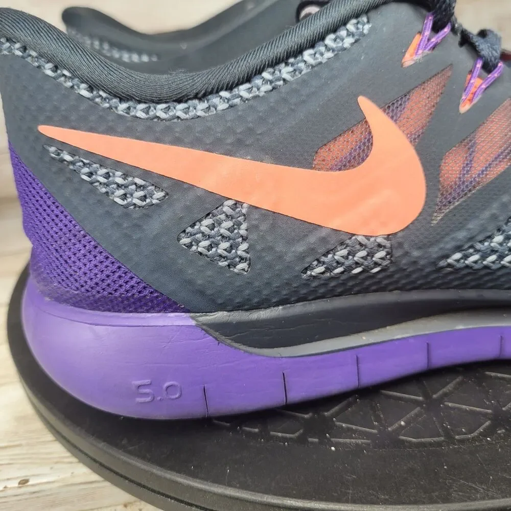 Nike Free 5.0 Sneakers Womens Size 9 Gray Mesh Breathable Low Top Running Shoes